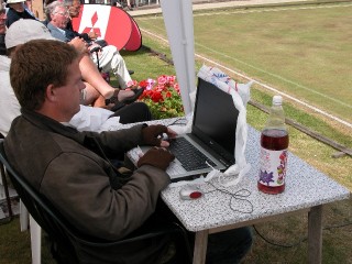 David Maugham, court-side during the Final (Picture: David Kibble)