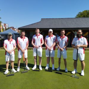 England retain the Trophy for the Golf Croquet Test Match against Spain