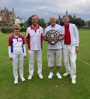 The victorious Peterborough team (Debbie & Ian Lines, Justin Beaumont, Adrian Kirby)