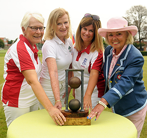 Picture: Chris Roberts - Colman Trophy winners Glynis Davies (2021) Patricia Mulcahy (2022) Liz Drury (2023) & Frances Colman