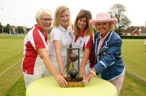 Picture: Chris Roberts - Colman trophy winners Glynis, Patricia & Liz with Frances Colman Picture: Chris Roberts - Colman trophy winners Glynis, Patricia & Liz with Frances Colman